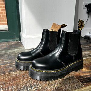 2976 Smooth Leather Platform Chelsea Boots - New With Tags